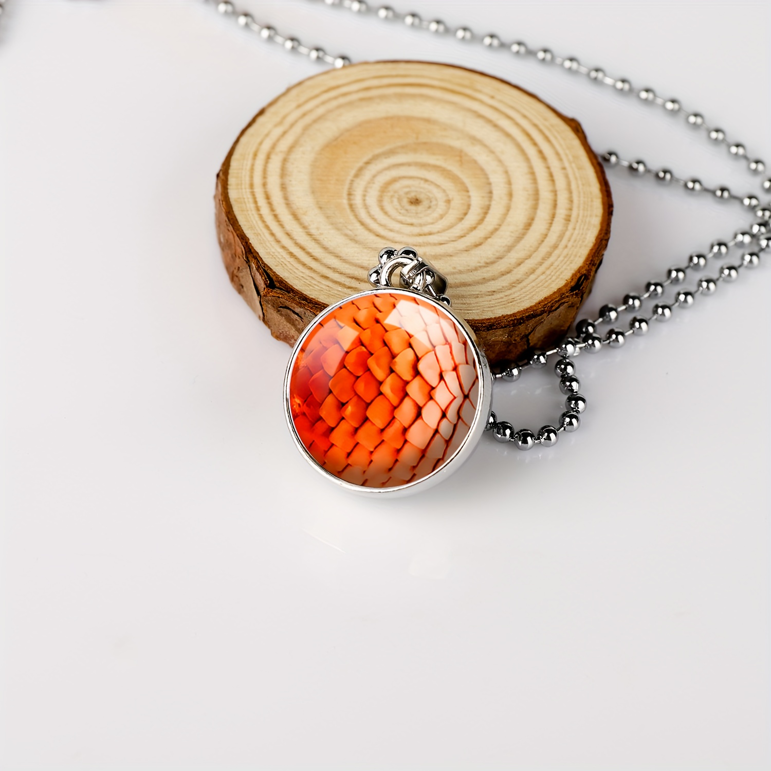 Double-Sided Spherical Pendant Necklace for Men and Women
